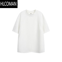 HLCOMAN280g解构box短袖男夏季高级感cleanfit宽松半袖休闲百搭体恤上衣