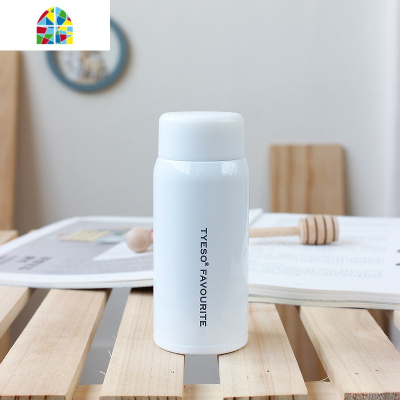 小容量女士保温杯迷你小巧便携时尚杯子简约带滤网ins男学生水杯 FENGHOU 8716-白色-200ml