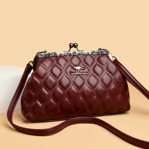 包包女包新款斜挎包女菱格单肩包女时尚镶钻手拿包女