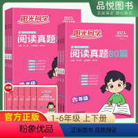 语文 小学一年级 [正版]阳光同学阅读真题80篇四年级彩虹版全国通用语文阅读真题 小学一二三五六年级阅读真题专项练习辅