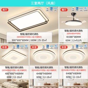 雷士NVC智能吸顶灯LED全铜材质超大照明范围简约设计语音控制省电耐用