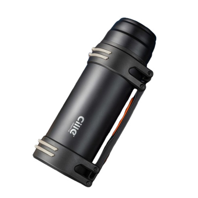 希乐保温杯1200ml大容量不锈钢携带方便黑色DS-035