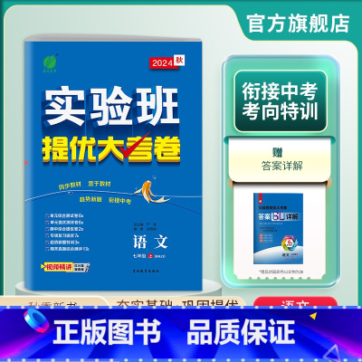 语文 七年级上 [正版]2024年秋 初中语文实验班提优大考卷七年级上册人教版 7年级上册RJ版单元基础巩固分层能力提优
