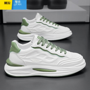 聚范莆田男鞋夏季透气2024新款跑步休闲增高小白网面老爹潮鞋