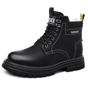 雪地靴男男鞋冬季加绒保暖马丁靴男士靴子羊毛高帮棉鞋子