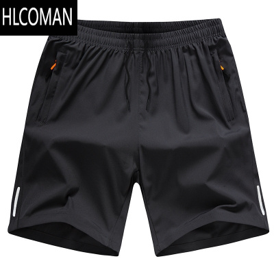 HLCOMAN夏季男士短裤冰丝运动速干宽松五分裤跑步外穿沙滩休闲中裤大码潮