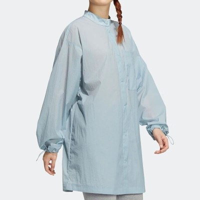 adidas/阿迪达斯衬衫女装 立领防风运动服休闲外套 HP0088 D