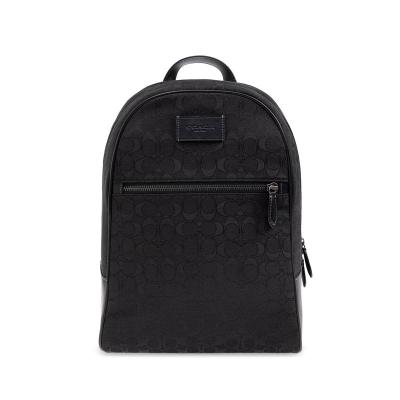 COACH男士双肩包经典圆形设计牛皮细节多功能背包