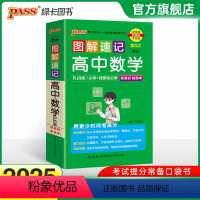 数学 高中通用 [正版]RJB版人教B版2025图解速记高中数学必修选择性必修公式定律手册知识点汇总pass绿卡图书高一
