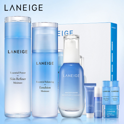 兰芝(LANEIGE)水库凝肌水乳精华8件套（滋润型）保湿补水清爽控油平衡护面部护肤套装礼盒