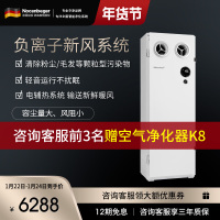 诺森柏格 新风系统 壁挂式全新升级款 负离子智能除甲醛 全屋通风换气 热交换技术 空气消毒机 幼儿园专用NCBG450F