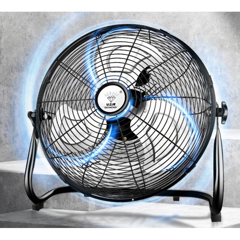 钻石牌电风扇台式趴地扇18寸铝叶
