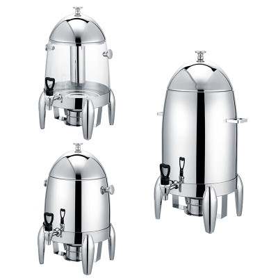 维纳仕果汁牛奶鼎不锈钢自助餐饮料机商用咖啡豆浆牛奶保温电加热茶鼎 [电热板]13L全钢抛光款