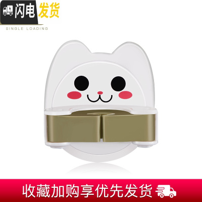 三维工匠拖把架无痕挂钩扫把夹免打孔卫生间壁挂置物拖布浴室 卡通款拖把挂钩