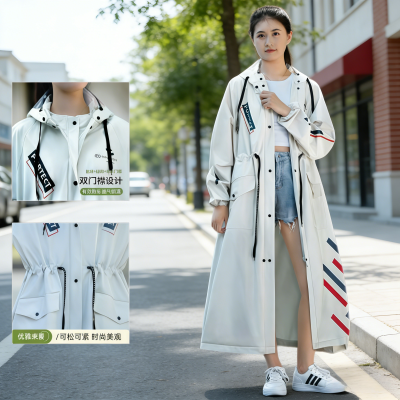 正雨电动车雨衣成人外穿长款全身防暴雨单人摩托骑行男女学生雨披9063