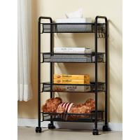卧室可移动小推车置物架落地厨房床头浴室带轮子收纳架院储物