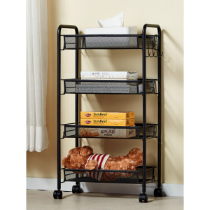 卧室可移动小推车置物架落地厨房床头浴室带轮子收纳架院储物