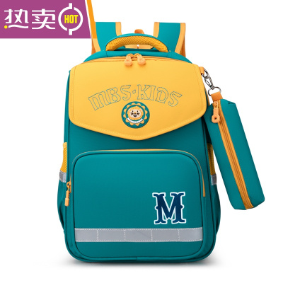 NEWLAKE女小学生一二年级英伦范大容量多层轻便护脊减负儿童双肩背包书包学生