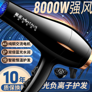 金正吹风机家用电吹风发廊蓝光负离子护发冷热风筒不伤发飓风速干