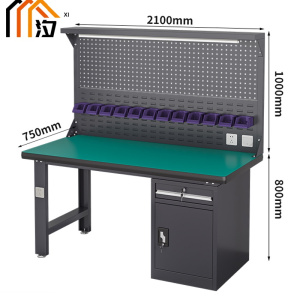 汐重型钳工操作台 工具桌210cm张