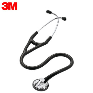 3M听诊器Littmann大师级心脏专科单面成人儿童听诊器医生专用 2160骑士黑