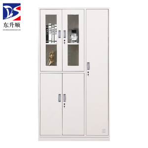 东升顺钢制办公文件柜铁皮柜矮柜资料密码带锁凭证档案员工储物更衣柜