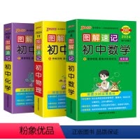 数学+物理+化学3本 初中通用 [正版]2024图解速记初中化学公式定律知识点汇总速查速记背记手册基础知识大全九年级初三