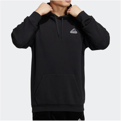 ADIDAS阿迪达斯连帽卫衣运动休闲加绒保暖针织男装套头衫HG1850 Z