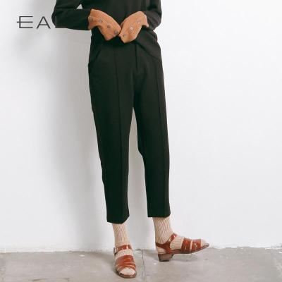 2018哈伦裤冬季毛呢修身显瘦韩版加厚休闲西装裤时尚大码纯色女裤CYLL