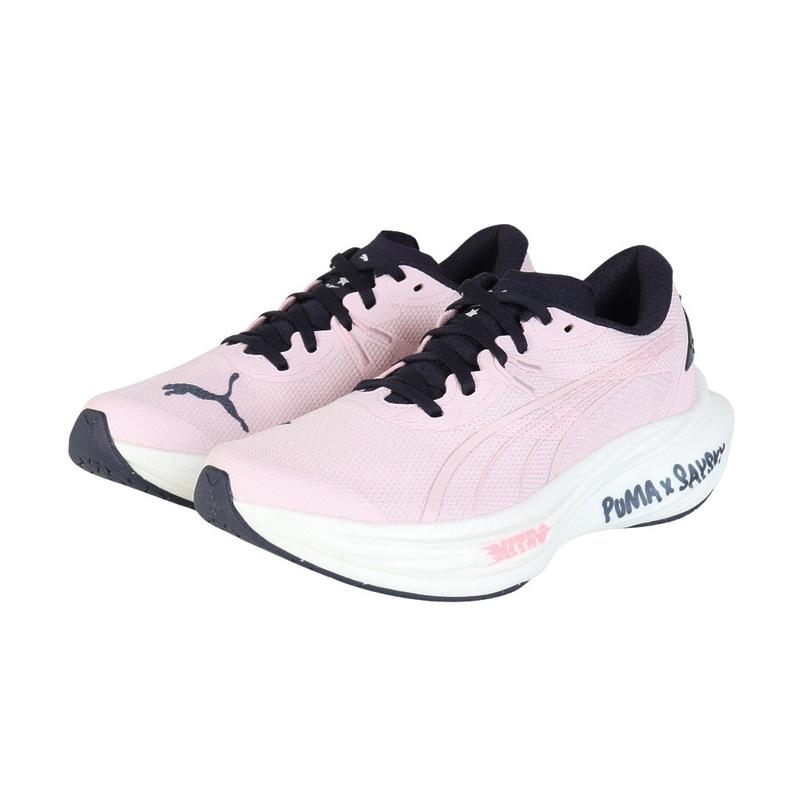 彪马(Puma)女款跑步鞋NitroFoam缓震PWRPLATE推进透气训练鞋