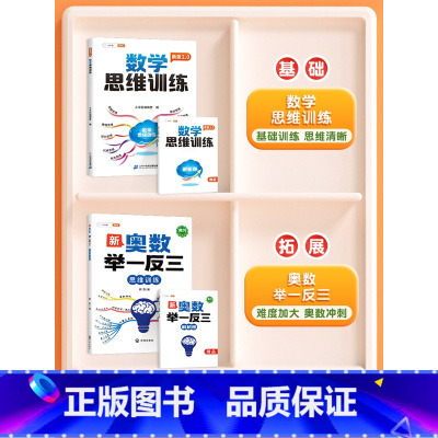 ❤️[奥数冲刺]举一反三✚数学思维(新版) 小学二年级 [正版]新奥数举一反三一年级小学创新思维二2年级三四五六3年级上