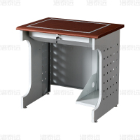洛泰远LTY4012431 隐藏式翻转电脑桌培训桌教室机房多媒体学习桌办公桌D款单人位800*600*750mm