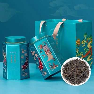 福岗金骏眉红茶武夷山茶叶浓香型花果蜜香罐装礼袋新茶送礼500g