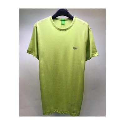 徽标细节短袖T恤男圆领休闲舒适透气logo标识平直下摆