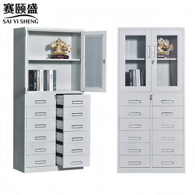 赛颐盛办公文件柜2门12抽台