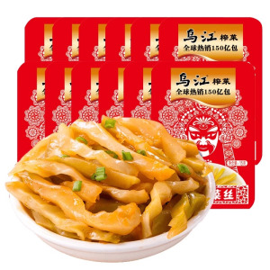 乌江 鲜脆榨菜丝 30g*10包下饭菜开胃佐菜咸菜