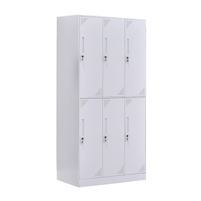臻远 ZY-GYGC-16拆装更衣柜窄边储物柜 纯白色六门