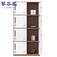 黎谷瑞 更衣柜 八门90*40*185cm 台(咖白套色)