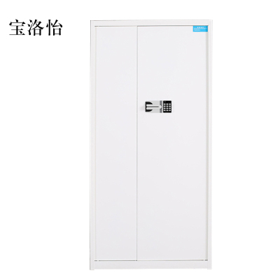 宝洛怡保险柜铁皮资料柜矮柜办公室储物柜通门白色国宝锁900*420*1850