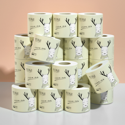 4层20卷-悦竹风语迷鹿系列4层120克20卷加厚柔韧有芯卷筒纸卫生纸厕纸擦手纸母婴适用家用厕纸箱装批发