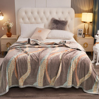 约克罗兰四季平纹绗缝毛毯200×230cm聚酯纤维混纺填充轻盈温暖舒适设计
