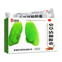 48粒]中国药材 虫草清肺胶囊0.3克*12粒*4板 润肺补气 清肺化痰 止咳平喘 用于气阴两虚 痰热阴肺所致的咳嗽痰多