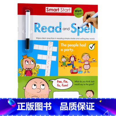 [正版]刷刷笔可重复擦写Smart Start Wipe-Clean Workbook Read and Spell