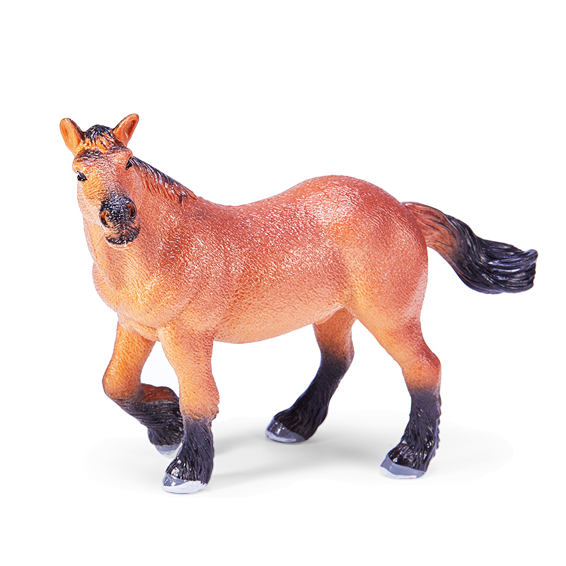 正版 wenno 仿真大马动物模型玩具儿童野生动物园摆件