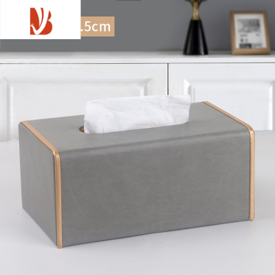 三维工匠家用遥控器收纳创意客厅轻奢抽纸盒餐巾纸抽盒定制logo 高级灰(单用版)
