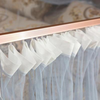 家柏饰(CORATED)u型伸缩导轨蚊帐1.8m床家用1.5米2m遮光自动轨道免安装夏季防蚊罩