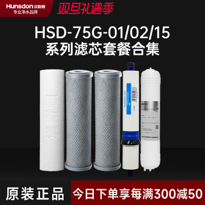 汉斯顿/Hunsdon净水器 HSD-75G-01/02/15滤芯 全套滤芯套餐