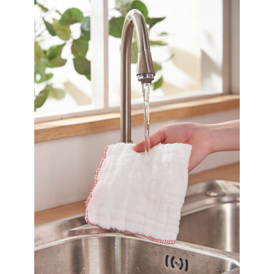 [补贴10%]纯棉纱洗碗布不沾油全棉加厚吸水清洁百洁布擦碗家用厨房专用抹布