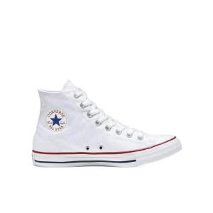 匡威(CONVERSE)高帮休闲运动鞋白色圆头设计系带透气舒适男士跑步