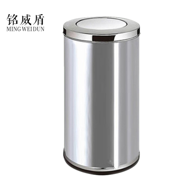 铭威盾不锈钢垃圾桶烟蒂柱灭烟桶带烟灰缸室外电梯口立式中号港氏桶